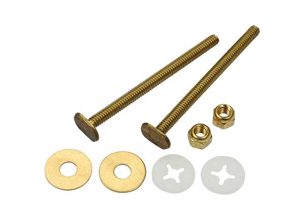 Toilet Bolt Sets 1 / 4" X 3 - 1 / 2" Bolt Sets ( Round Washer )