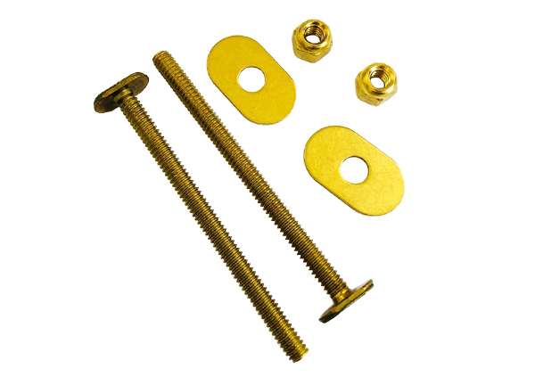 Toilet Bolt Sets 1 / 4" X 3 - 1 / 2" Bolt Sets ( Oval Washer )