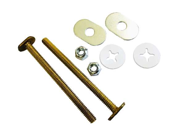 Toilet Bolt Sets 1 / 4" X 3 - 1 / 2" Bolt Sets ( Oval Washer )