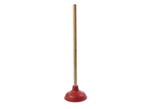 Force Cup Plunger 6' Red Cup, 21' Wood Handle