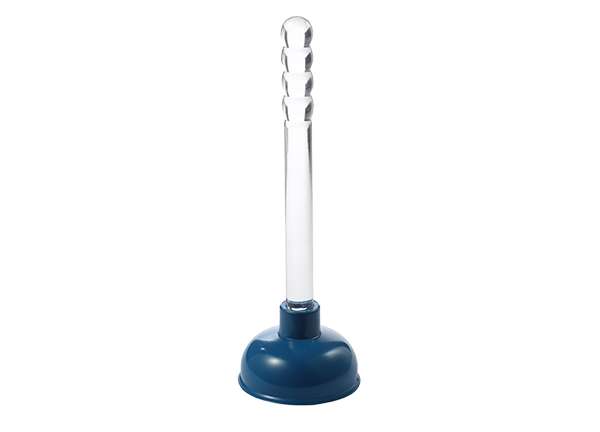 Crystal Plastic Handle Force Cup Plunger 3" Cup ( Red, Blue, Gray, and Green ), 9" Crystal Plastic Handle