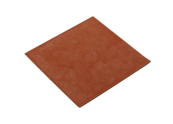 Sheet Red Rubber 3 / 32 X 6 X 6